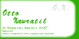 otto nawratil business card